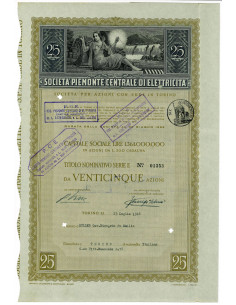 1948 -  SOCIETA' PIEMONTE CENTRALE DI ELETTRICITA' - 25...