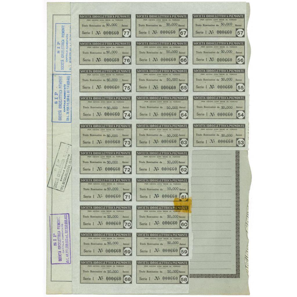 1956 - SIP SOCIETA' IDROELETTRICA PIEMONTE -...