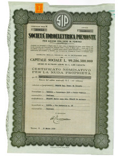 1959 - SIP SOCIETA' IDROELETTRICA PIEMONTE - 29 AZIONI -...