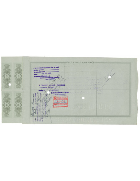 1962 - VIZZOLA SOC. PER AZIONI PER LA DISTRIBUZIONE DI ENERGIA ELETTRICA - 25 AZIONI - MILANO