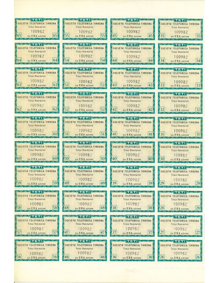 1951 - TELEFONICA TIRRENA SOC. - 1 AZIONE - ROMA