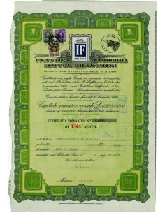 1947 - FABBRICA AUTOMOBILI ISOTTA FRASCHINI - 1 AZIONE -...