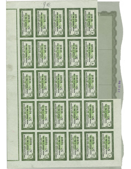 1947 - FABBRICA AUTOMOBILI ISOTTA FRASCHINI - 1 AZIONE - MILANO