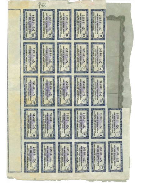 1942 - FABBRICA AUTOMOBILI ISOTTA FRASCHINI - 10 AZIONI - MILANO