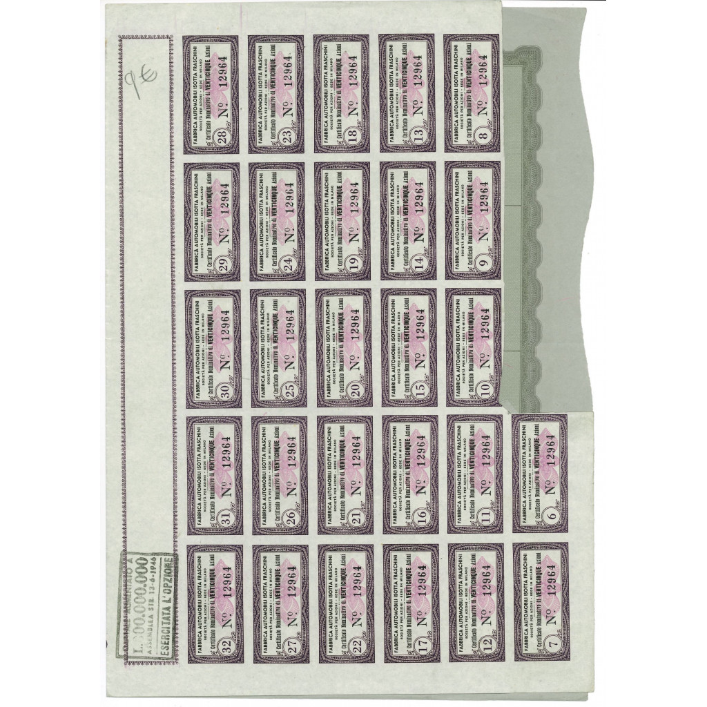 1942 - FABBRICA AUTOMOBILI ISOTTA FRASCHINI -...