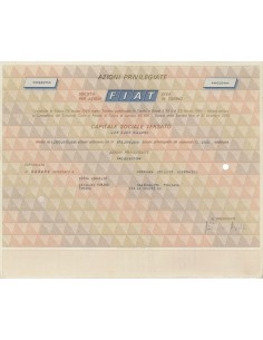 FIAT - 200 AZIONI PRIVILEGIATE - TORINO 1985