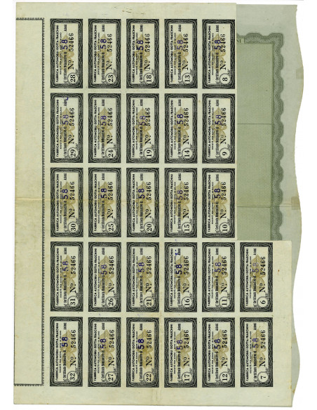 1947 - FABBRICA AUTOMOBILI ISOTTA FRASCHINI - CERTIF. NOMINATIVO- MILANO