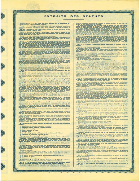 1903 - MINERVA MOTORS S.A. - PART SOCIALE CAP. 116.800.000 FRANCS