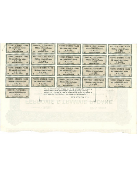 1907 - FERROVIE E TRAMVIE PADANE - 1 AZIONE - MILANO