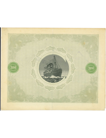 1920 - COSULICH SOC. DI NAVIGAZIONE - 1 AZIONE  lire 200 - TRIESTE