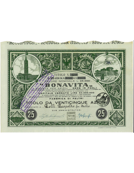 1955 - BONAVITA 25 AZIONI - FORLI'