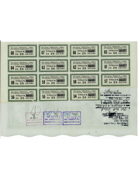 1955 - BONAVITA 25 AZIONI - FORLI'