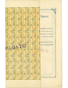 1925 - BANCA DI S. POSSIDONIO 1 AZIONE DA LIRE 25 ITALIANE 2
