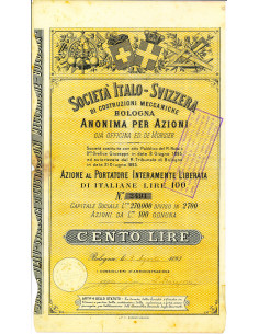 1893 - SOC. ITALO-SVIZZERA DI COSTRUZIONI MECCANICHE -...