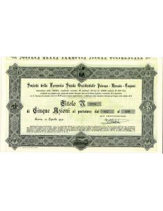 1930 - SOC. DELLA FERROVIA SICULA OCCIDENTALE PALERMO - 5...