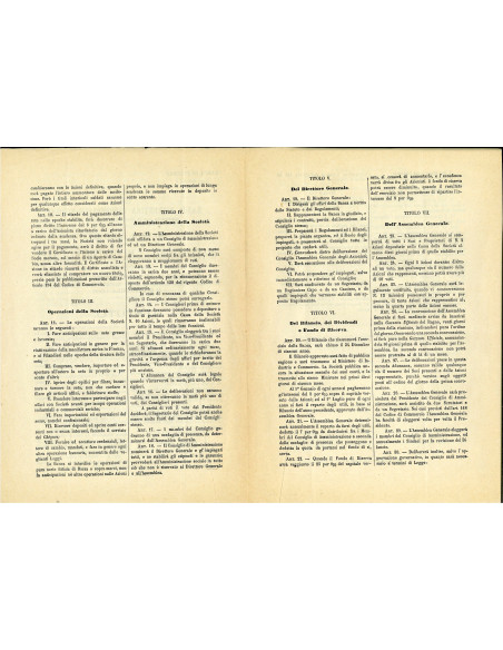 1872 - BANCA FIORENTINA INDUSTRIALE SERICA - SCHEDA SOTTOSCRIZIONE  E PROGRAMMA - FIRENZE