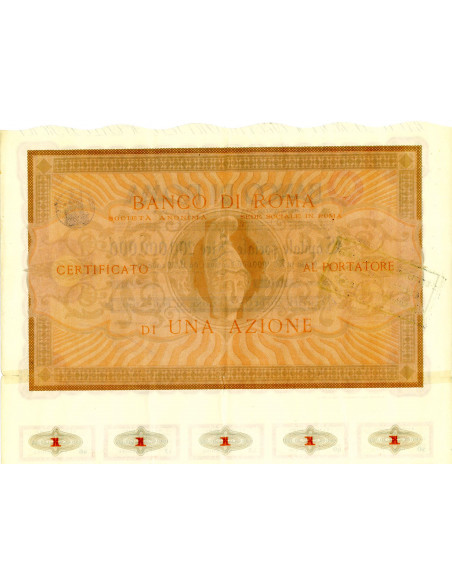 1932 - BANCO DI ROMA 1 AZIONE - ROMA