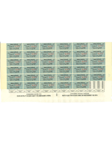 1949 - DEBITO UNIFICATO 5% - CITTA' DI NAPOLI - CARTELLA DA LIRE 200