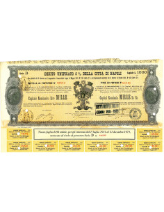 1959 - DEBITO UNIFICATO 5% - CITTA' DI NAPOLI - CARTELLA...