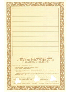 1981 - BTP POLIENNALI CERTIFICATO NOMINATIVO - ROMA 2