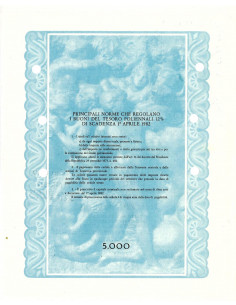 1978 - BTP POLIENNALI SERIE 28 LIRE 5000 - ROMA (David di... 2