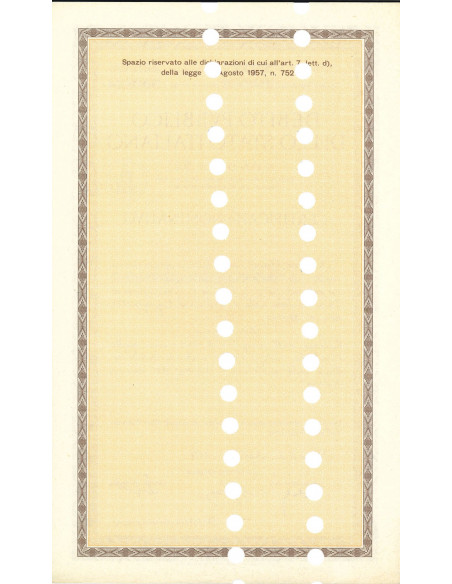 1963 - CERT. NOMINATIVO 5% - DEB. REGNO D'ITALIA