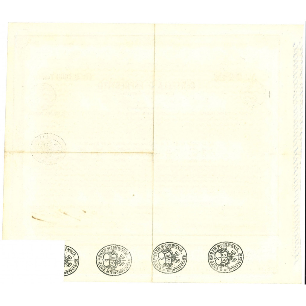 1854 - COMPAGNIA METALLURGICA MAREMMANA...