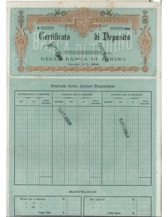 BANCA DI TORINO - AZIONI LIBERATE DI LIRE 250