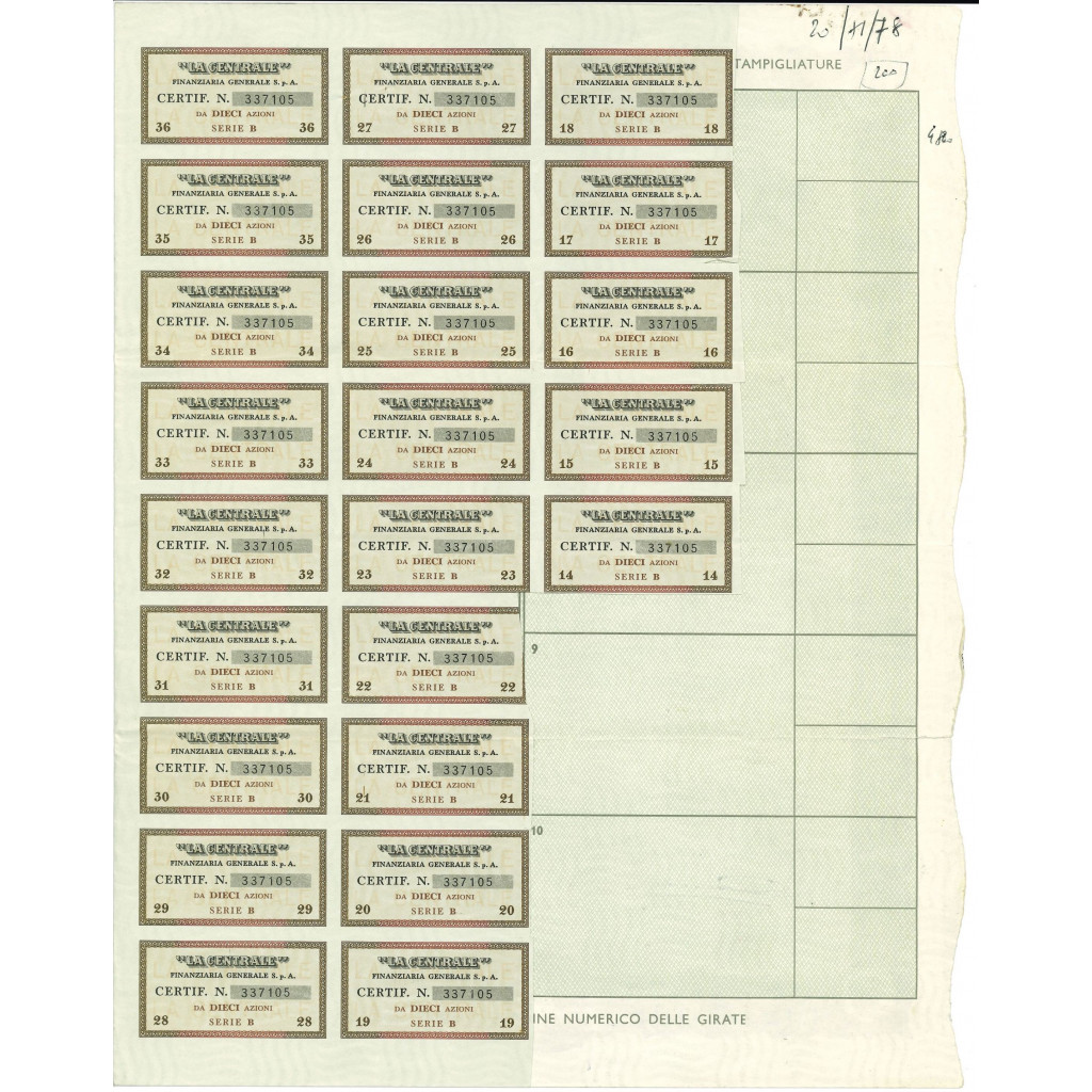 1968 - LA CENTRALE - FINANZIAMENTO IMPRESE...