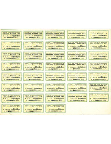 1963 - EDOARDO BIANCHI VELO -100 AZIONI MILANO