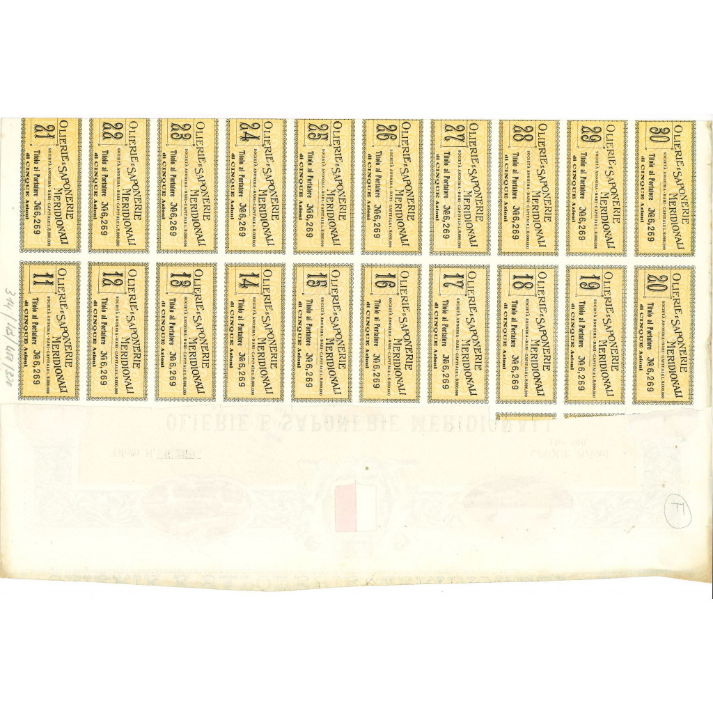 1906 - OLIERIE E SAPONERIE MERIDIONALI - 5...