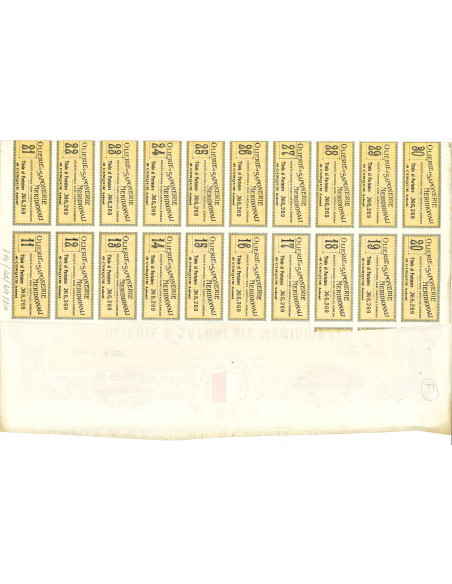 1906 - OLIERIE E SAPONERIE MERIDIONALI - 5 AZIONI - BARI
