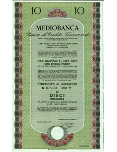 1972 - MEDIOBANCA BANCA DI CREDITO FINANZIARIO...