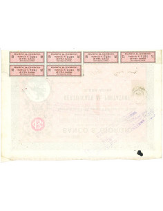 1906 - BANCO S. GIORGIO - 1 AZIONE dI LIRE 25 - CUGGIONO 2
