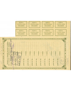 1948 - BANCA POPOLARE PESARESE AZIONE di Lire 50 - PESARO 2