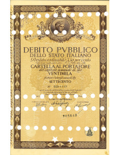 1948 - PRESTITO REDIMIBILE 3,50% CARTELLA 20.000 LIRE -...