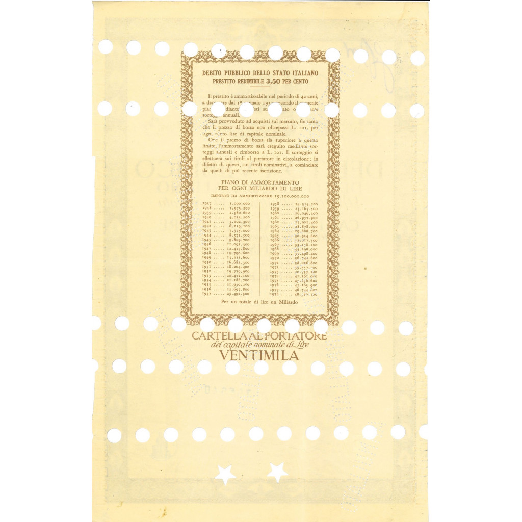 1948 - PRESTITO REDIMIBILE 3,50% CARTELLA...