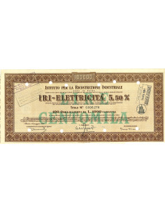 1957 - ISTITUTO PER LA RICOSTRUZIONE INDUSTRIALE (I.R.I.)...