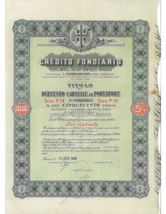 CREDITO FONDIARIO - 200 CARTELLE - ROMA 1968