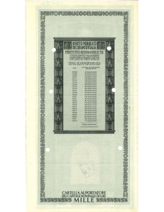1937 - PRESTITO REDIMIBILE 5% - CARTELLA 1.000 LIRE SERIE... 2