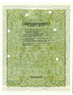 1974 - BUONI DEL TESORO POLIENNALI 7% - 500.000 LIRE -... 2