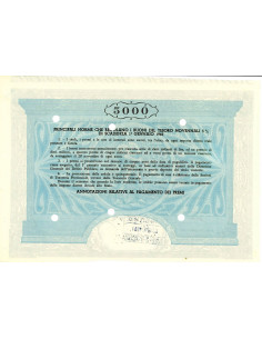 1953 - BUONI DEL TESORO NOVENNALI 5% - 5.000 LIRE - ROMA... 2