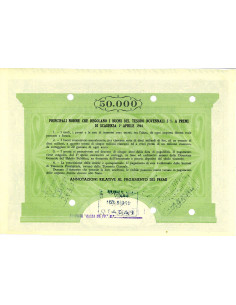 1955 - BUONI DEL TESORO NOVENNALI 5% - 50.000 LIRE - ROMA... 2