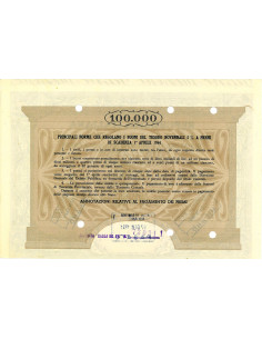 1955 - BUONI DEL TESORO NOVENNALI 5% - 100.000 LIRE -... 2