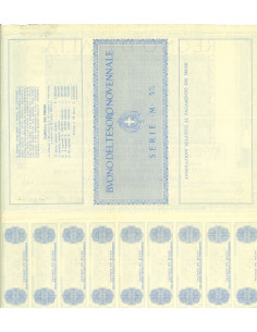 1940 /02 - BUONO DEL TESORO NOVENNALE A PREMI 5% LIRE 500... 2