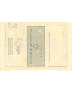 1941 /02 - BUONO DEL TESORO NOVENNALE A PREMI 5% LIRE 500... 2