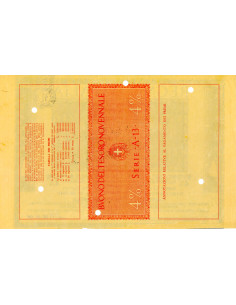 1942 /09 - BUONO DEL TESORO NOVENNALE A PREMI 4% LIRE... 2