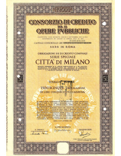 1946 - CONSORZIO DI CREDITO PER LE OPERE PUBBLICHE CITTA'...