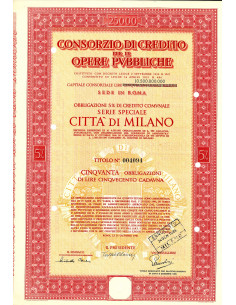 1946 - CONSORZIO DI CREDITO PER LE OPERE PUBBLICHE CITTA'...