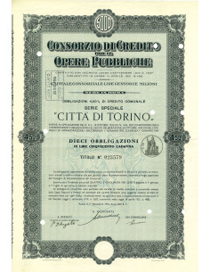 1934 - CONSORZIO DI CREDITO PER LE OPERE PUBBLICHE - 10...